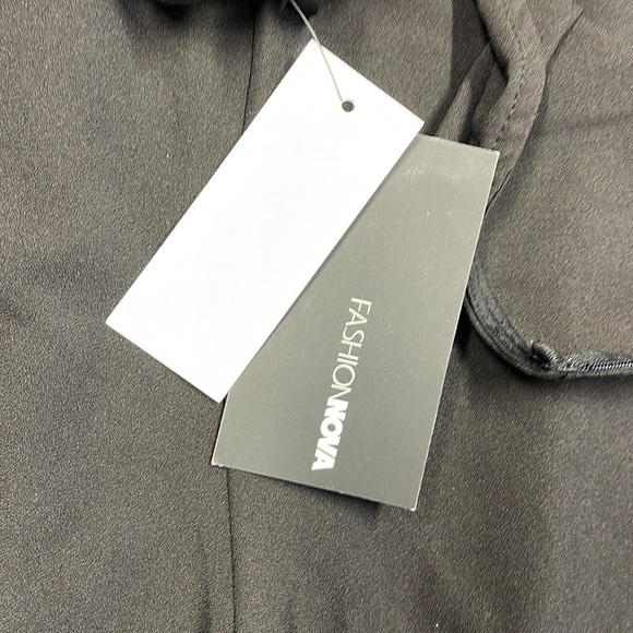 Fashion Nova NWT Black Nicolette Wide Leg Pants Size XL - Picture 8 of 12